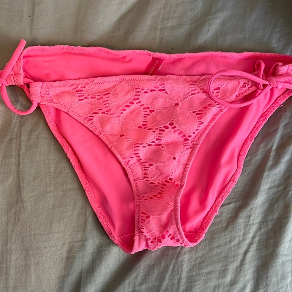 Victoria’s Secret hot pink bathing suit bottoms - Picture 1 of 3